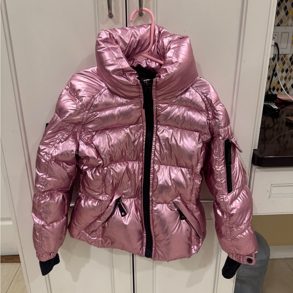 SAM. Metallic Pink and Black Jacket
